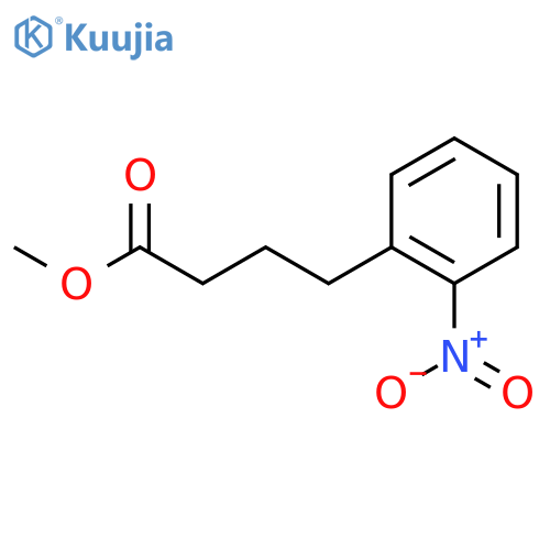 Benzenebutanoic acid, 2-nitro-, methyl ester structure