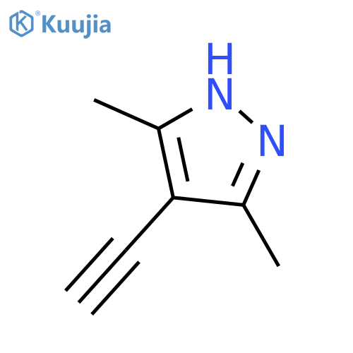 4-ethynyl-3,5-dimethyl-1H-pyrazole structure