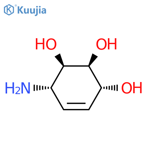 4-Cyclohexene-1,2,3-triol,6-amino-, (1R,2S,3R,6S)- structure