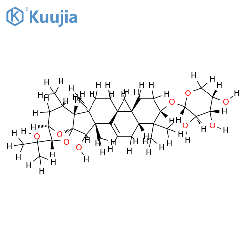 7(8)-en-cimigenol-3-O-alpha-L-arabinopyranoside structure
