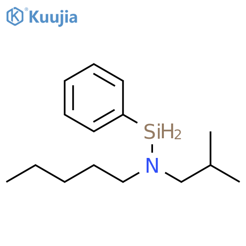 Silanamine, N-(2-methylpropyl)-N-pentyl-1-phenyl- structure
