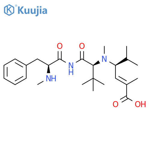L-Valinamide,N-methyl-L-phenylalanyl-N-[(1S,2E)-3-carboxy-1-(1-methylethyl)-2-butenyl]-N,3-dimethyl- structure