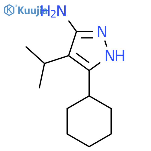 3-cyclohexyl-4-(propan-2-yl)-1H-pyrazol-5-amine structure