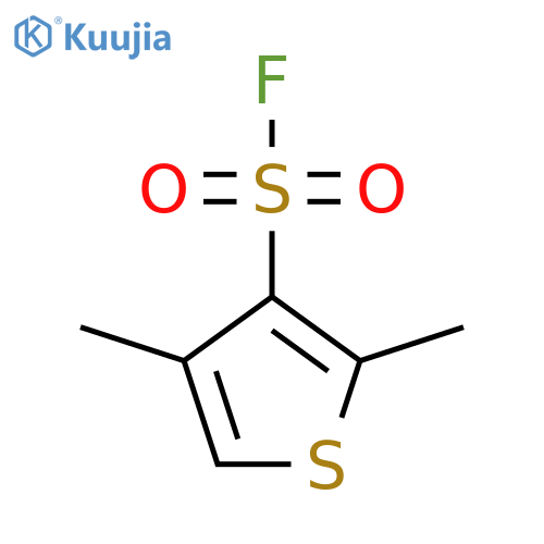 2,4-dimethylthiophene-3-sulfonyl fluoride structure