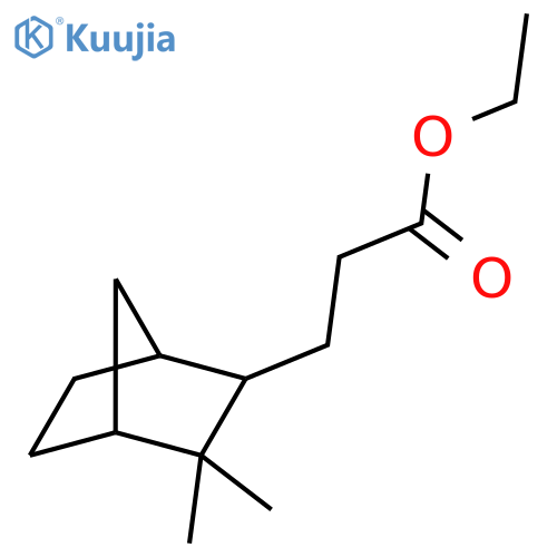 Bicyclo[2.2.1]heptane-2-propanoicacid, 3,3-dimethyl-, ethyl ester structure