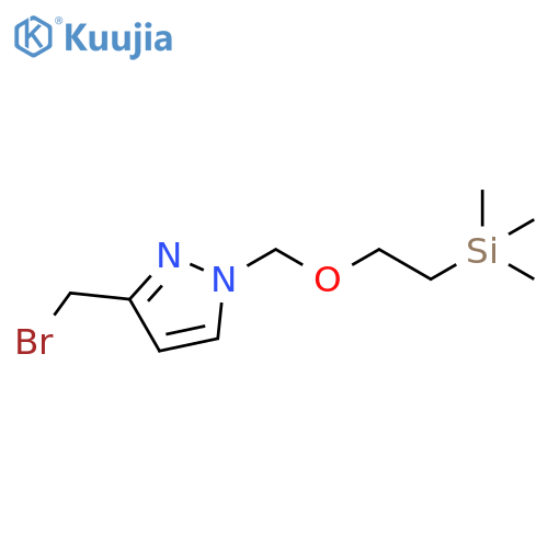 2-[[3-(bromomethyl)pyrazol-1-yl]methoxy]ethyl-trimethyl-silane structure