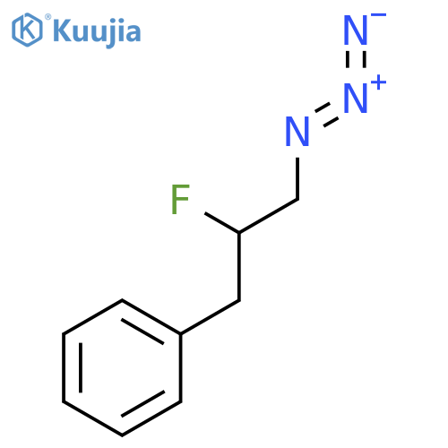 (3-azido-2-fluoropropyl)benzene structure