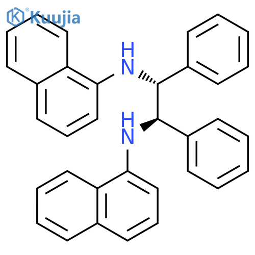 1,2-Ethanediamine, N,N'-di-1-naphthalenyl-1,2-diphenyl-, (1R,2R)- structure
