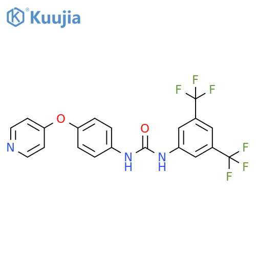 Urea, N-[3,5-bis(trifluoromethyl)phenyl]-N'-[4-(4-pyridinyloxy)phenyl]- structure