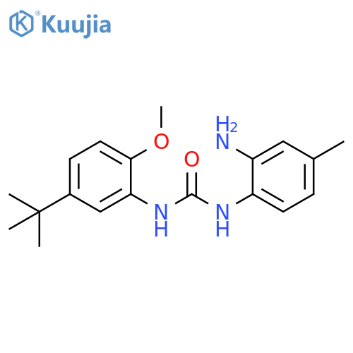 Urea,N-(2-amino-4-methylphenyl)-N'-[5-(1,1-dimethylethyl)-2-methoxyphenyl]- structure