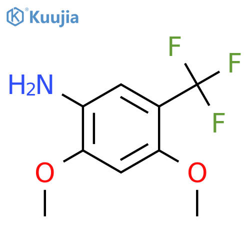 Benzenamine,2,4-dimethoxy-5-(trifluoromethyl)- structure