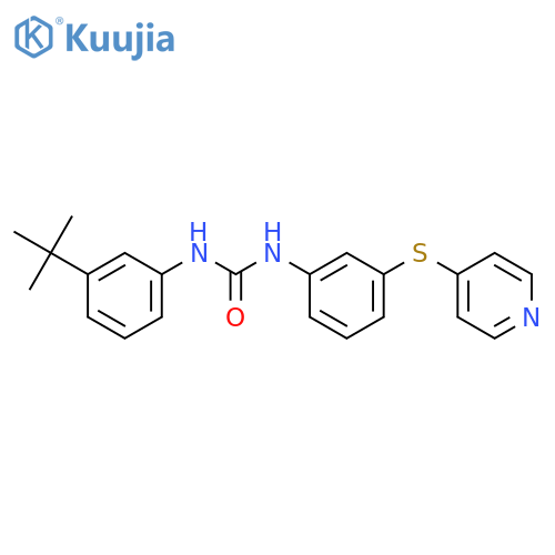 Urea, N-[3-(1,1-dimethylethyl)phenyl]-N'-[3-(4-pyridinylthio)phenyl]- structure