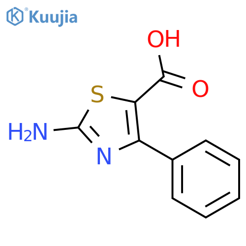 2-amino-4-phenyl-1,3-thiazole-5-carboxylic acid structure
