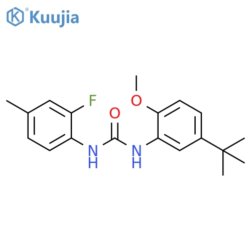 Urea,N-[5-(1,1-dimethylethyl)-2-methoxyphenyl]-N'-(2-fluoro-4-methylphenyl)- structure