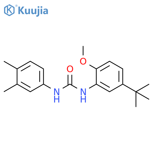 Urea,N-[5-(1,1-dimethylethyl)-2-methoxyphenyl]-N'-(3,4-dimethylphenyl)- structure