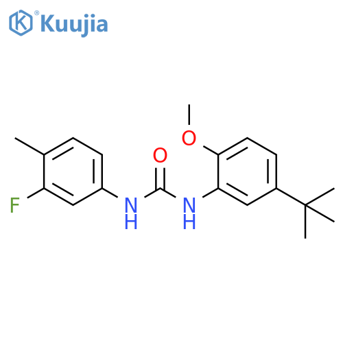 Urea,N-[5-(1,1-dimethylethyl)-2-methoxyphenyl]-N'-(3-fluoro-4-methylphenyl)- structure