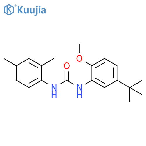 Urea,N-[5-(1,1-dimethylethyl)-2-methoxyphenyl]-N'-(2,4-dimethylphenyl)- structure