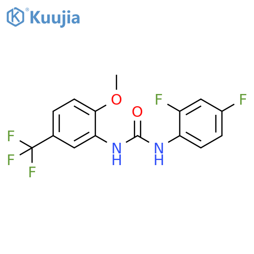 Urea, N-(2,4-difluorophenyl)-N'-[2-methoxy-5-(trifluoromethyl)phenyl]- structure