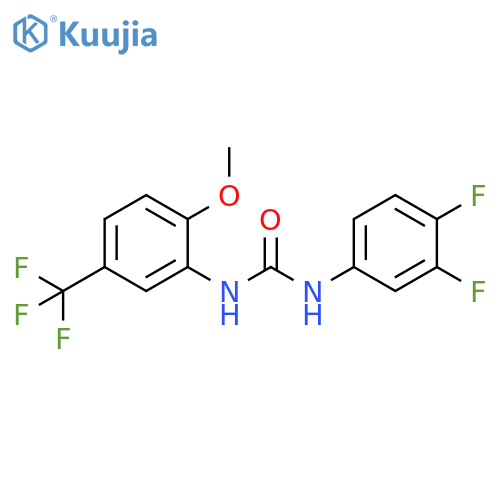 Urea, N-(3,4-difluorophenyl)-N'-[2-methoxy-5-(trifluoromethyl)phenyl]- structure