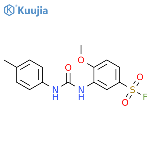 Benzenesulfonyl fluoride,4-methoxy-3-[[[(4-methylphenyl)amino]carbonyl]amino]- structure