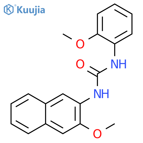 Urea, N-(3-methoxy-2-naphthalenyl)-N'-(2-methoxyphenyl)- structure
