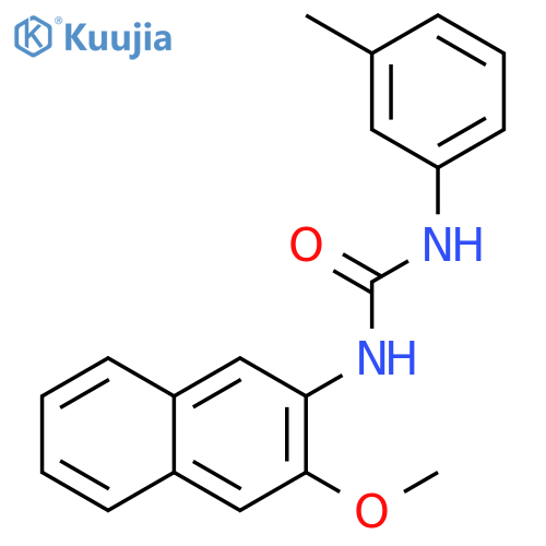 Urea, N-(3-methoxy-2-naphthalenyl)-N'-(3-methylphenyl)- structure