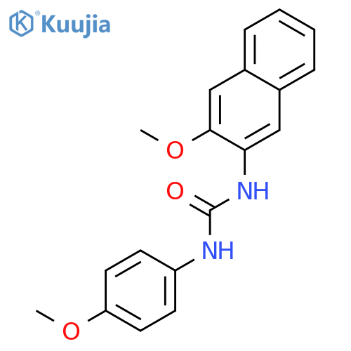 Urea, N-(3-methoxy-2-naphthalenyl)-N'-(4-methoxyphenyl)- structure