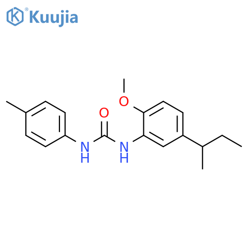 Urea, N-[2-methoxy-5-(1-methylpropyl)phenyl]-N'-(4-methylphenyl)- structure