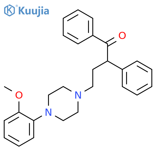 4-[4-(2-Methoxyphenyl)piperazin-1-yl]-1,2-diphenylbutan-1-one structure