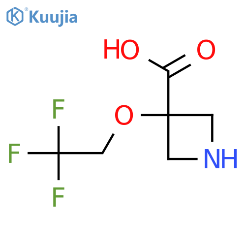 3-(2,2,2-Trifluoroethoxy)azetidine-3-carboxylic acid structure