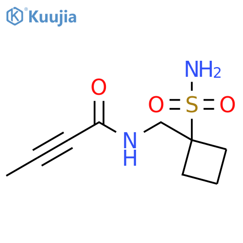 N-(1-sulfamoylcyclobutyl)methylbut-2-ynamide structure