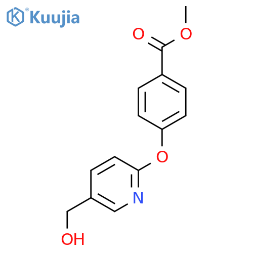 Methyl 4-((5-(hydroxymethyl)pyridin-2-yl)oxy)benzoate structure