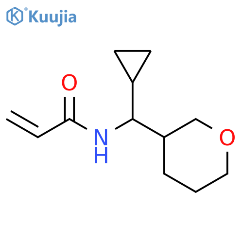 N-cyclopropyl(oxan-3-yl)methylprop-2-enamide structure