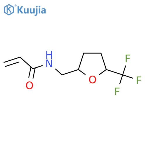 N-{5-(trifluoromethyl)oxolan-2-ylmethyl}prop-2-enamide structure