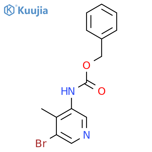 benzyl N-(5-bromo-4-methylpyridin-3-yl)carbamate structure