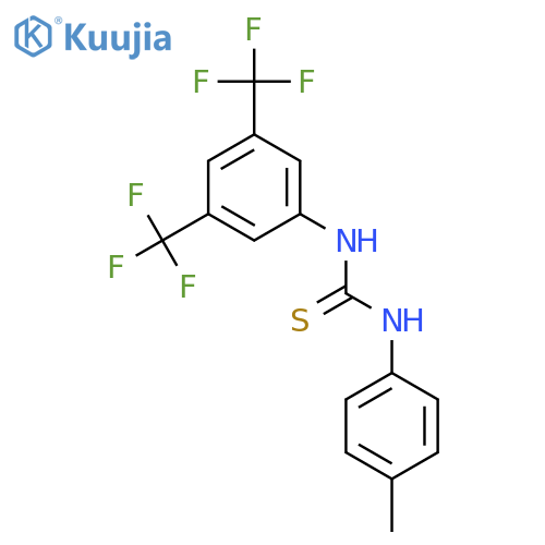 Thiourea, N-[3,5-bis(trifluoromethyl)phenyl]-N'-(4-methylphenyl)- structure