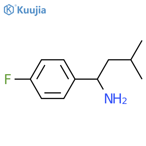 1-(4-fluorophenyl)-3-methylbutan-1-amine structure