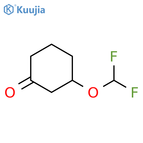 3-(difluoromethoxy)cyclohexan-1-one structure