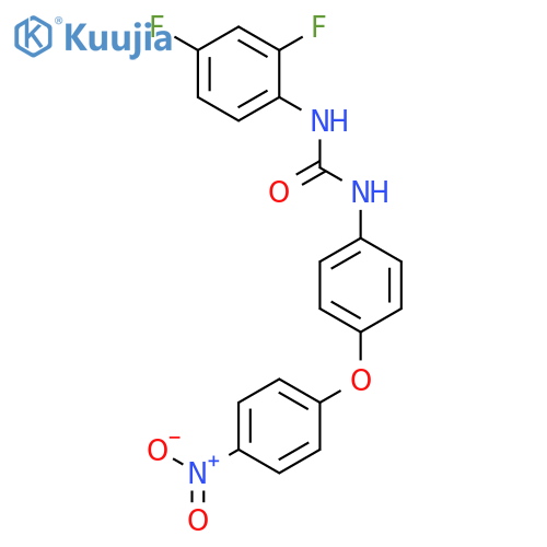 Urea, N-(2,4-difluorophenyl)-N'-[4-(4-nitrophenoxy)phenyl]- structure