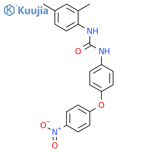 Urea, N-(2,4-dimethylphenyl)-N'-[4-(4-nitrophenoxy)phenyl]- structure