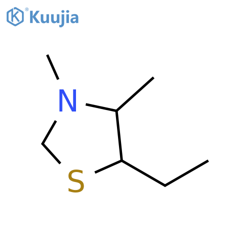 Thiazolidine,5-ethyl-3,4-dimethyl- structure