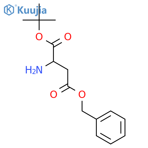4-benzyl 1-tert-butyl 2-aminobutanedioate structure