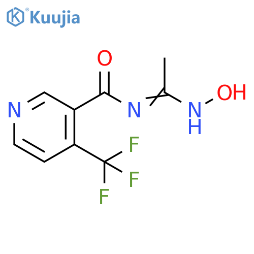 3-Pyridinecarboxamide,N-[1-(hydroxyamino)ethylidene]-4-(trifluoromethyl)- structure