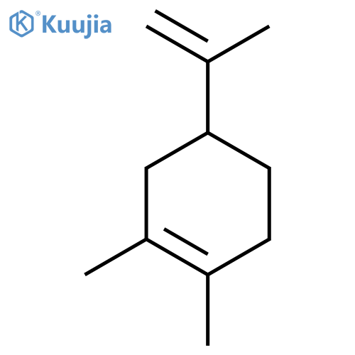 1,2-dimethyl-4-(prop-1-en-2-yl)cyclohex-1-ene structure