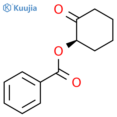 Cyclohexanone, 2-(benzoyloxy)-, (2R)- structure