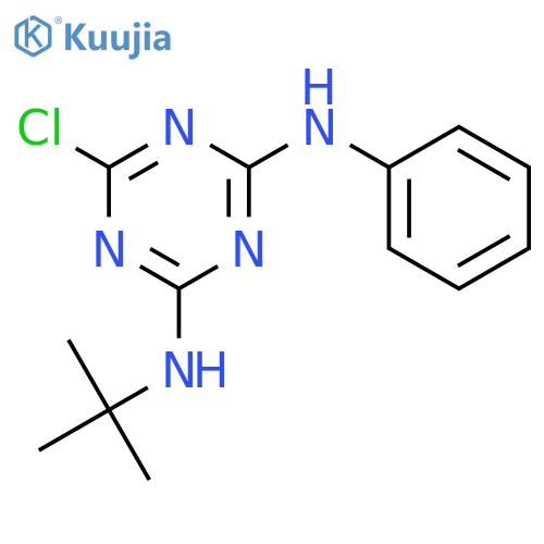 1,3,5-Triazine-2,4-diamine, 6-chloro-N-(1,1-dimethylethyl)-N'-phenyl- structure