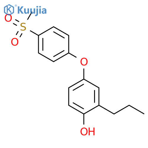 PHENOL, 4-[4-(METHYLSULFONYL)PHENOXY]-2-PROPYL- structure