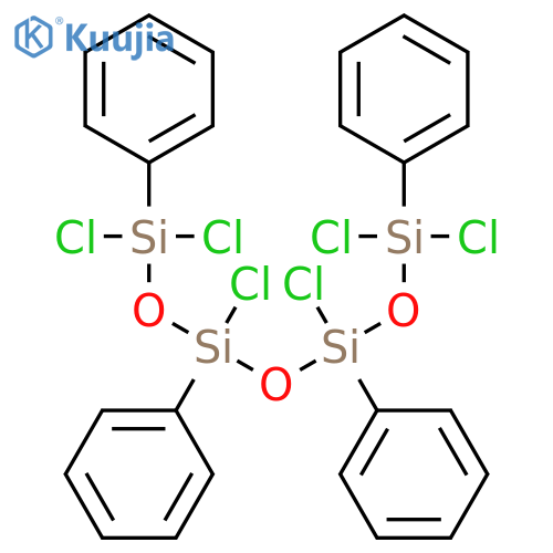 Tetrasiloxane, 1,1,3,5,7,7-hexachloro-1,3,5,7-tetraphenyl- structure