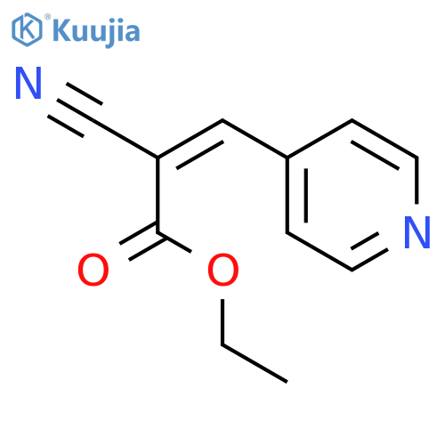ethyl 2-cyano-3-(pyridin-4-yl)prop-2-enoate structure