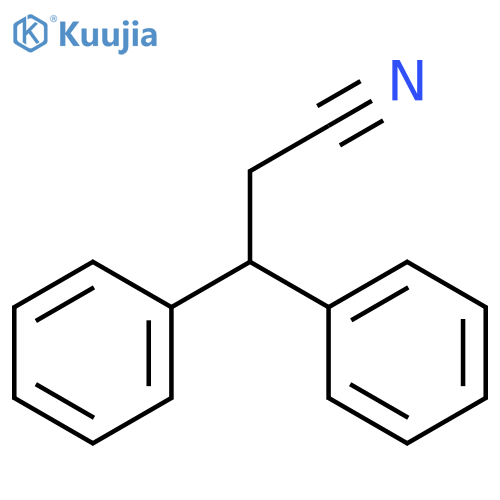 3,3-Diphenylpropiononitrile structure